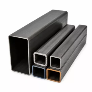 Assortment of carbon steel square and rectangular tubes