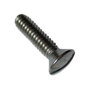 Flat head machine screw with Phillips drive