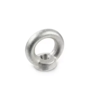 Silver eye nut with threaded hole