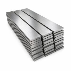 Stacked Inconel flanges in a neat pile
