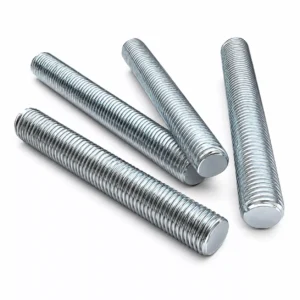 Four silver blind nuts displayed on white background