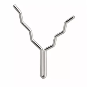 V anchor, also known as a V-shaped anchor, made of polished metal